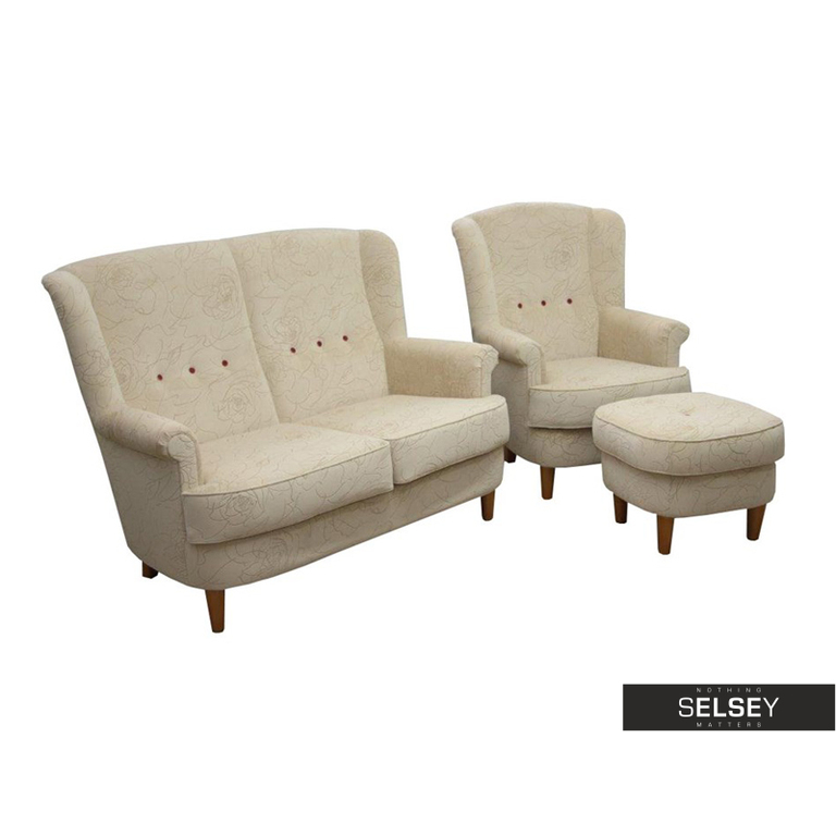 Komplet wypoczynkowy Galla sofa i fotel z podnóżkiem (1)
