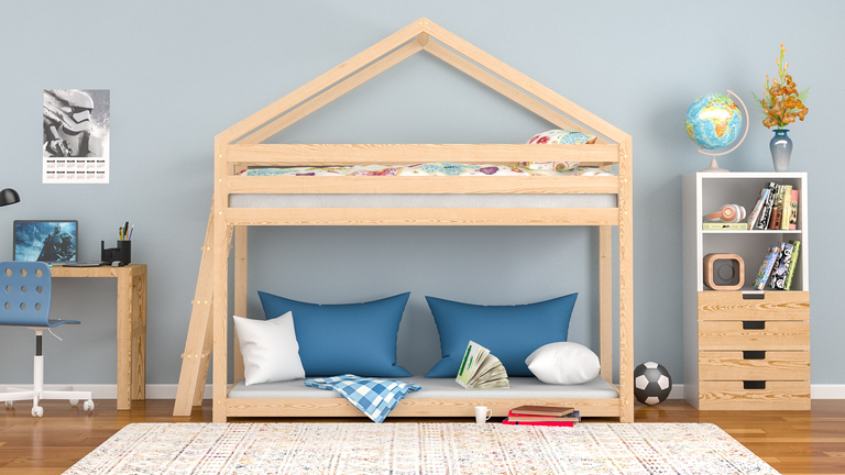 Łóżko piętrowe dla dzieci domek Bosse (1)